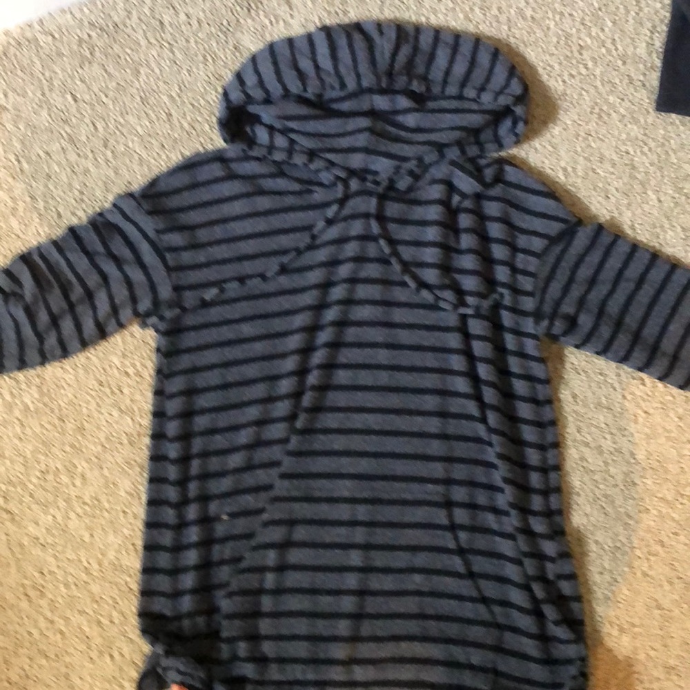 Striped soft hoodie